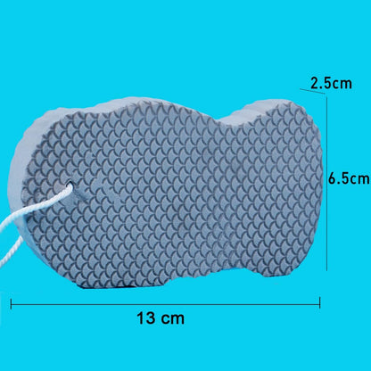 WFWJ 3-teiliger magischer Peeling-Badeschwamm – 3D superweicher Peeling-Badeschwamm zum Entfernen abgestorbener Haut für Erwachsene, Kinder und Schwangere, wiederverwendbar (Blau+Pink+Grau)