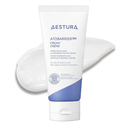 AESTURA ATOBARRIER365 Creme mit Ceramiden – Koreanischer Feuchtigkeitsspender für die Barrierereparatur | 120h Feuchtigkeit, Ceramid-Kapseln, trockene & empfindliche Haut, nicht komedogen, 80 ml