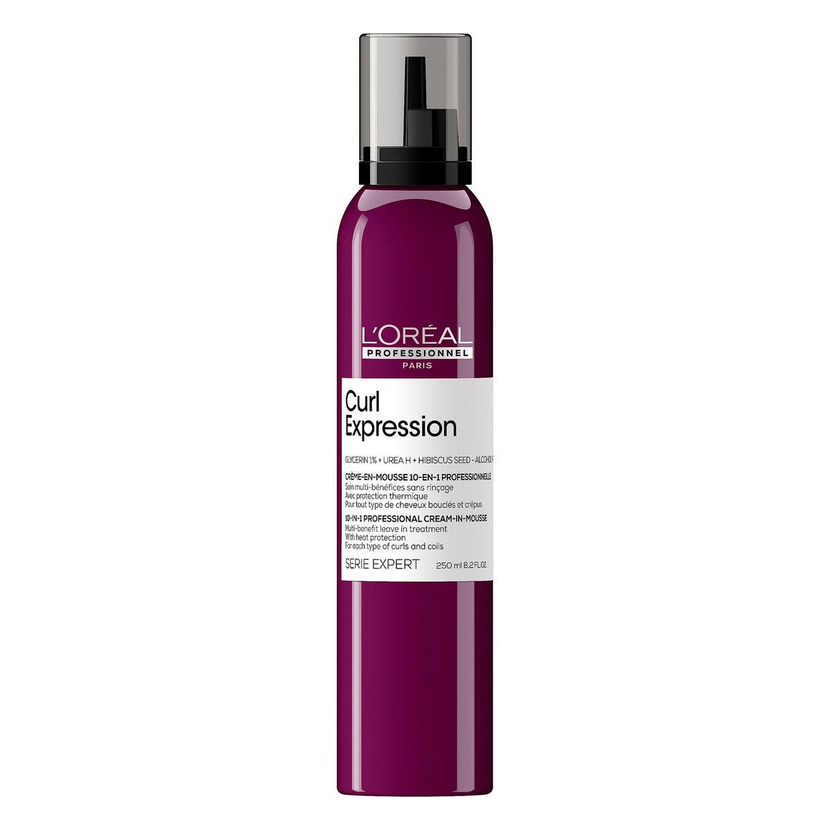 L'Oréal Professionnel Paris Curl Expression 10-in-1 Mousse - Lockenpflege für definierte, gestärkte Locken mit Hitzeschutz - 8,2 fl oz