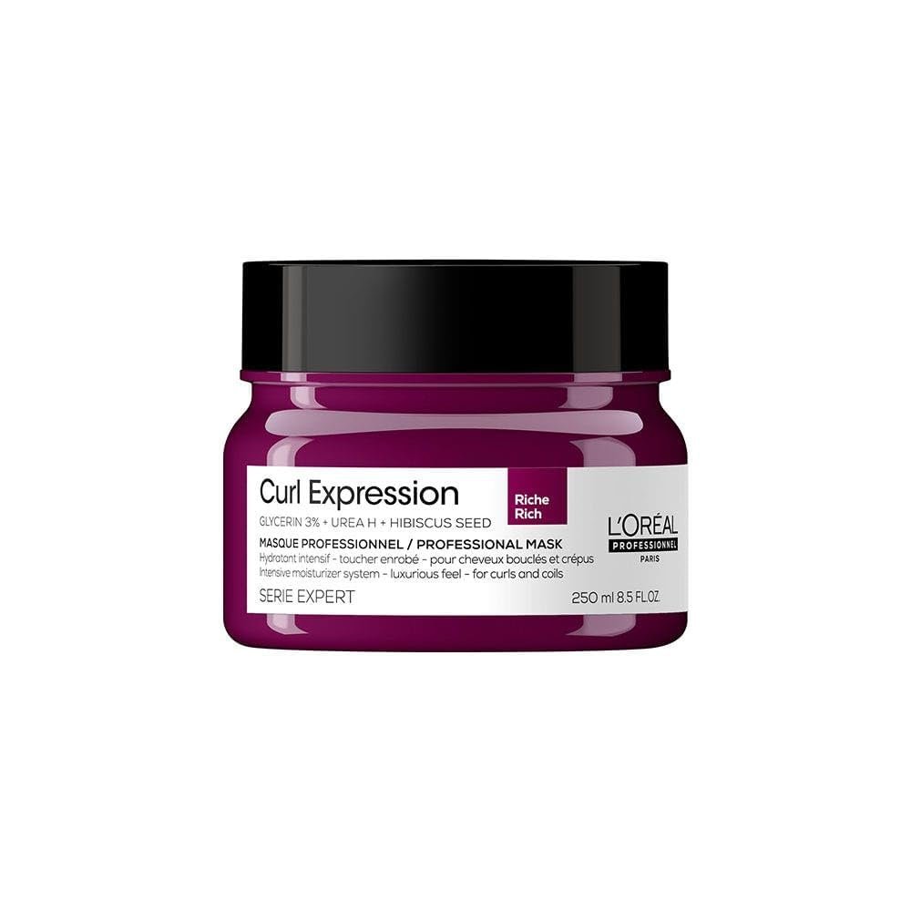L'Oréal Professionnel Paris Curl Expression Rich Mask – Intensive Feuchtigkeitspflege & Lockendefinition für lockiges und krauses Haar, mit Glycerin, 250 ml