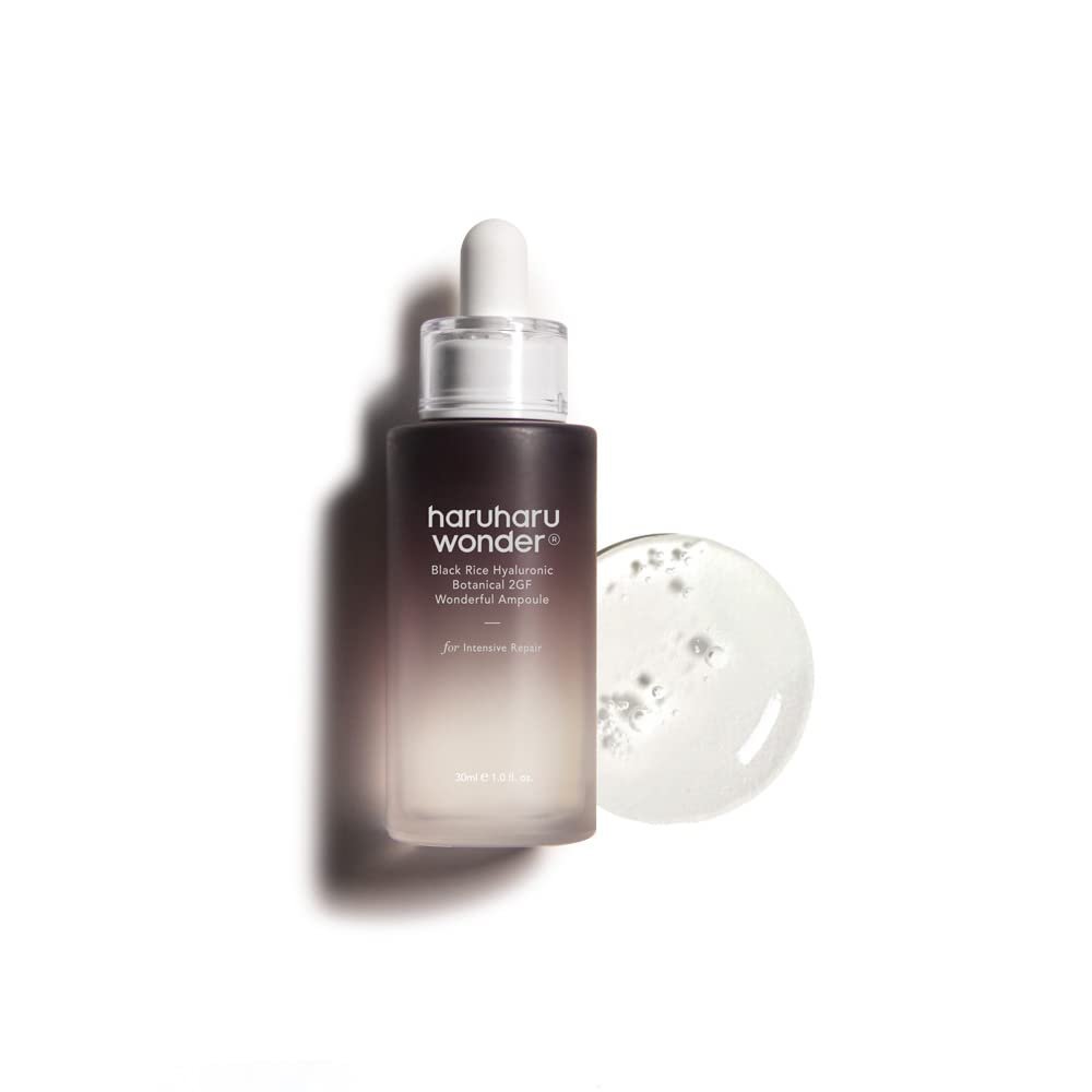 Haruharu Wonder Black Rice Botanical 2GF Ampulle 30ml – Anti-Aging Gesichtsserum mit EGF, Faltenschutz, tierversuchsfrei, EWG-Grün