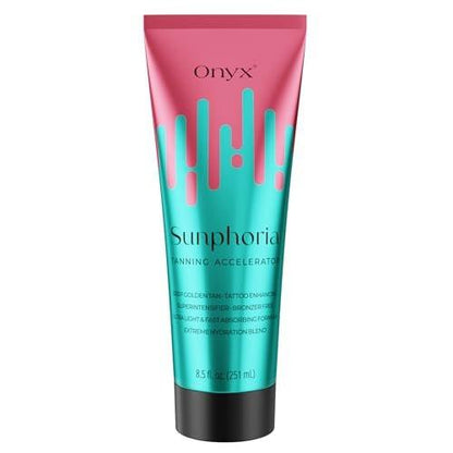 Onyx Sunphoria Bräunungsbeschleuniger ohne Bronzer für die Sonnenbank | Melanin-Booster für tiefere Bräune | Fleckenfreie, nicht klebrige Formel mit pflegenden Ölen für geschmeidige Haut