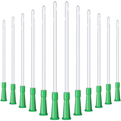 Nuanchu PVC Ersatzschläuche-Set – Klare Schläuche mit flexiblem abgerundetem Ende für sanftes Einführen (12 FR, 30 Stück)