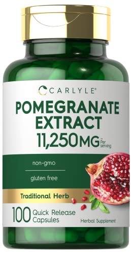 Carlyle Granatapfel-Extrakt | 100 Kapseln | Traditionelles Kraut | Non-GMO, Glutenfrei