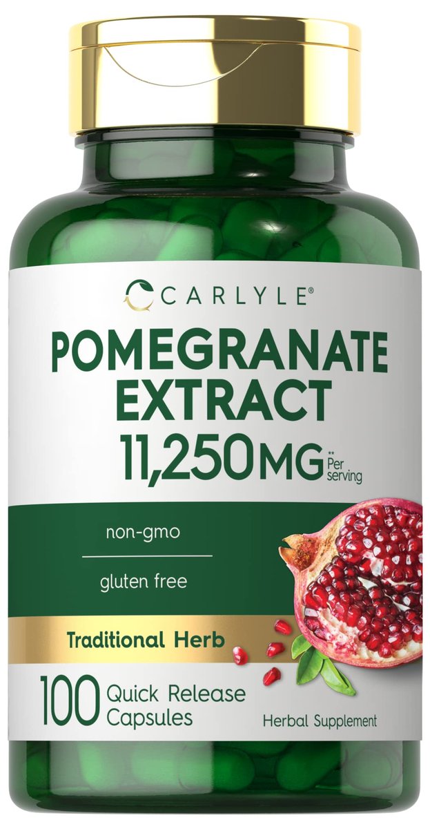 Carlyle Granatapfel-Extrakt | 100 Kapseln | Traditionelles Kraut | Non-GMO, Glutenfrei
