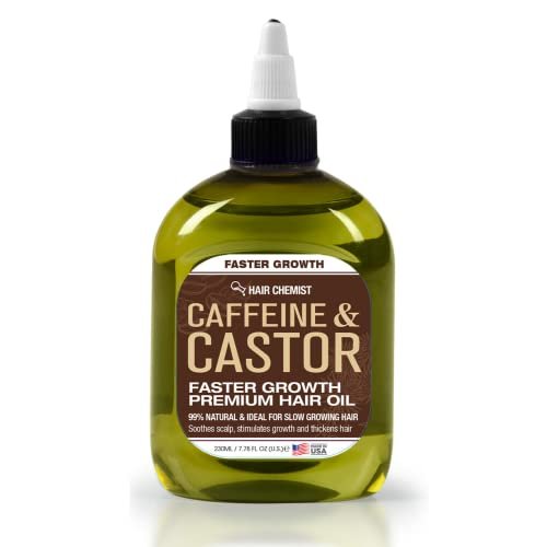 Hair Chemist Haaröl mit Koffein und Rizinusöl – 200 ml für schnelleres Haarwachstum