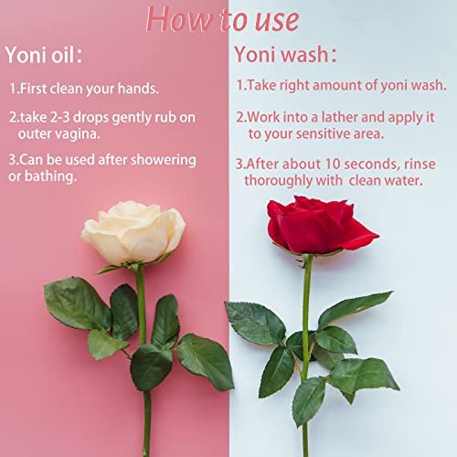 Feminine Wash & Yoni Oil Set – Intimwaschgel & Pflegeöl für das pH-Gleichgewicht der Frau, 200 ml + 30 ml