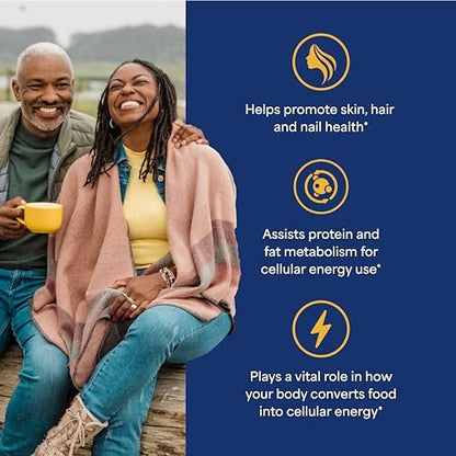 Puritan's Pride Premium Ultra Mega Biotin 10.000 mcg – Nahrungsergänzungsmittel für gesundes Haar, Haut, Nägel und Energie-Stoffwechsel, 100-Tage-Versorgung, 50 Rapid Release Softgels, 2er-Pack