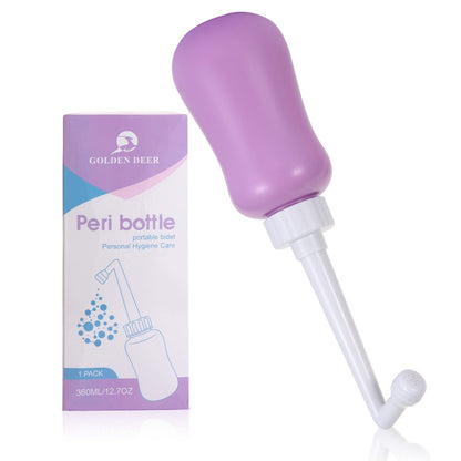 Peri-Flasche für die Wochenbettpflege – Perineale Reinigung nach der Geburt 12,7 Unzen, Farbe: Lila