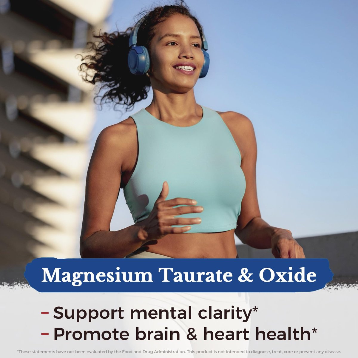 Vitalitown Magnesium Komplex | 300 mg elementares Magnesium | Magnesiumcitrat, Glycinat, Taurat, Malat | Non-GMO, glutenfrei, 90 vegane Kapseln für Knochen, Gehirn, Herz
