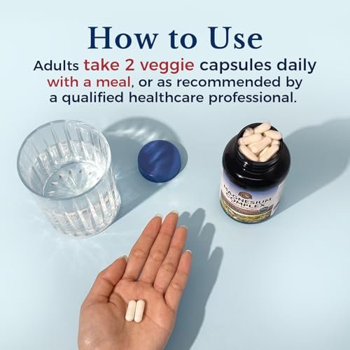 Vitalitown Magnesium Komplex | 300 mg elementares Magnesium | Magnesiumcitrat, Glycinat, Taurat, Malat | Non-GMO, glutenfrei, 90 vegane Kapseln für Knochen, Gehirn, Herz