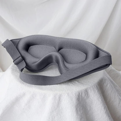3D Tiefenkontur Schlafmaske – 99% Lichtblockade, Null Druck, Memory-Schaum, für Männer und Frauen (Grau)