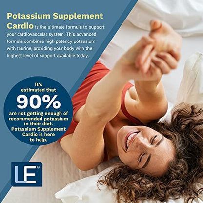 Life Enhancement Hochdosiertes Kaliumpräparat mit Taurin – 750 mg Kalium/500 mg Taurin pro Portion – Unterstützt die Herz-Kreislauf-Gesundheit – 120 Kapseln (60 Portionen) – Hergestellt in den USA