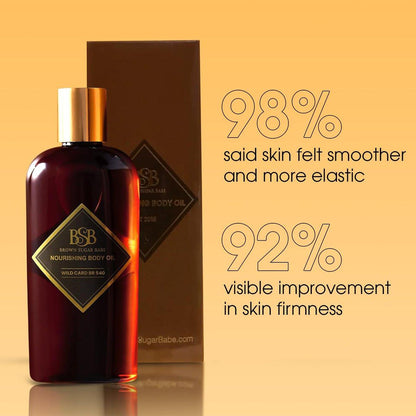 Brown Sugar Babe Wild Card Body Oil – Nährendes Öl mit Jasmin- und Zedernholzduft, parfümiertes Hautpflegeöl, 118 ml