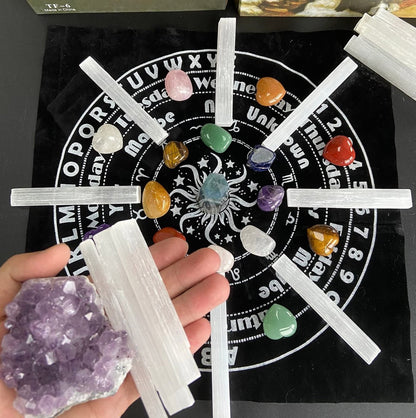 XIANNVXI 4 Zoll Selenit Sticks 12 Stück Große Selenit Kristallstäbe Weiß Roh Rauer Kristall Bulk für Heilung Reiki Metaphysische Energie Zeichnung Schutz Wicca Altar Zubehör Meditation