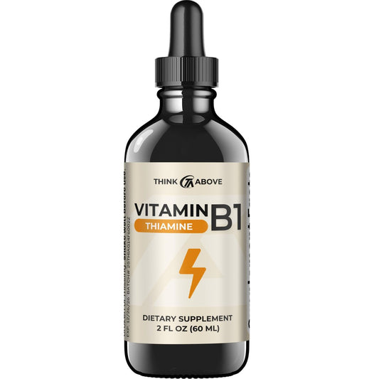 Think Above Vitamin B1 Thiaminmononitrat - Flüssige Tropfen Ergänzung (59 ml)