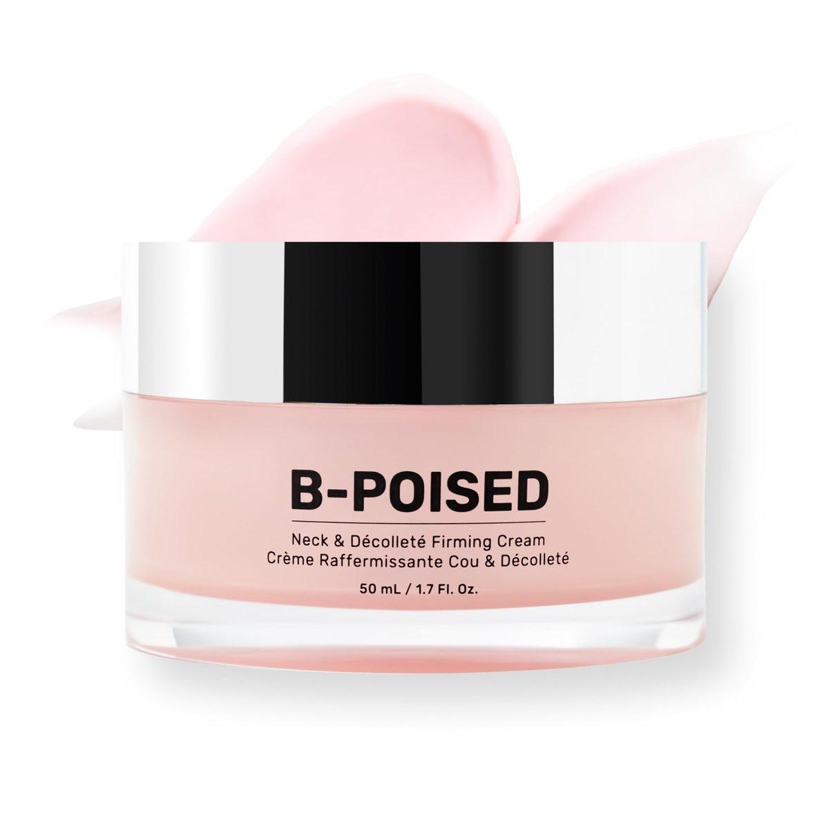 MAËLYS B-POISED Halscreme – Straffende und Anti-Aging Creme für Hals und Dekolleté mit brasilianischem Pfefferbaum, Linolsäure und Kängurublume (50 ml)