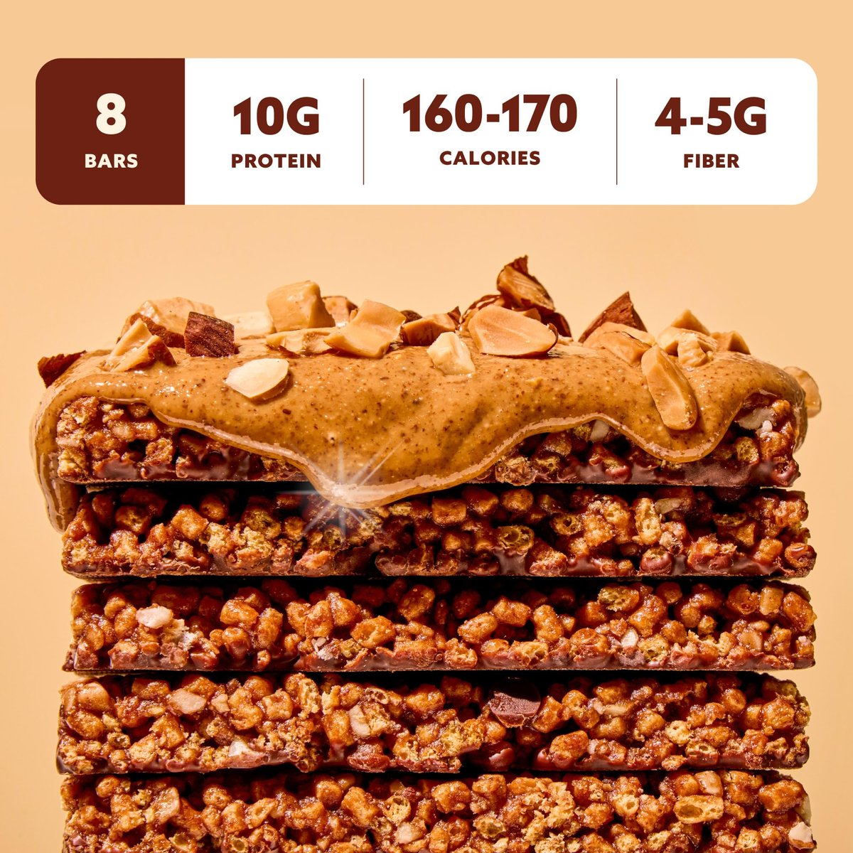Mezcla Puff-Crispy Pflanzliche Proteinriegel - Sortenpackung - Gesunde Snacks für Erwachsene & Kinder - Müsliriegel für Schule, Reisen & Büro - Glutenfrei, Vegan, Nicht GVO, 10g Protein - 8er Pack