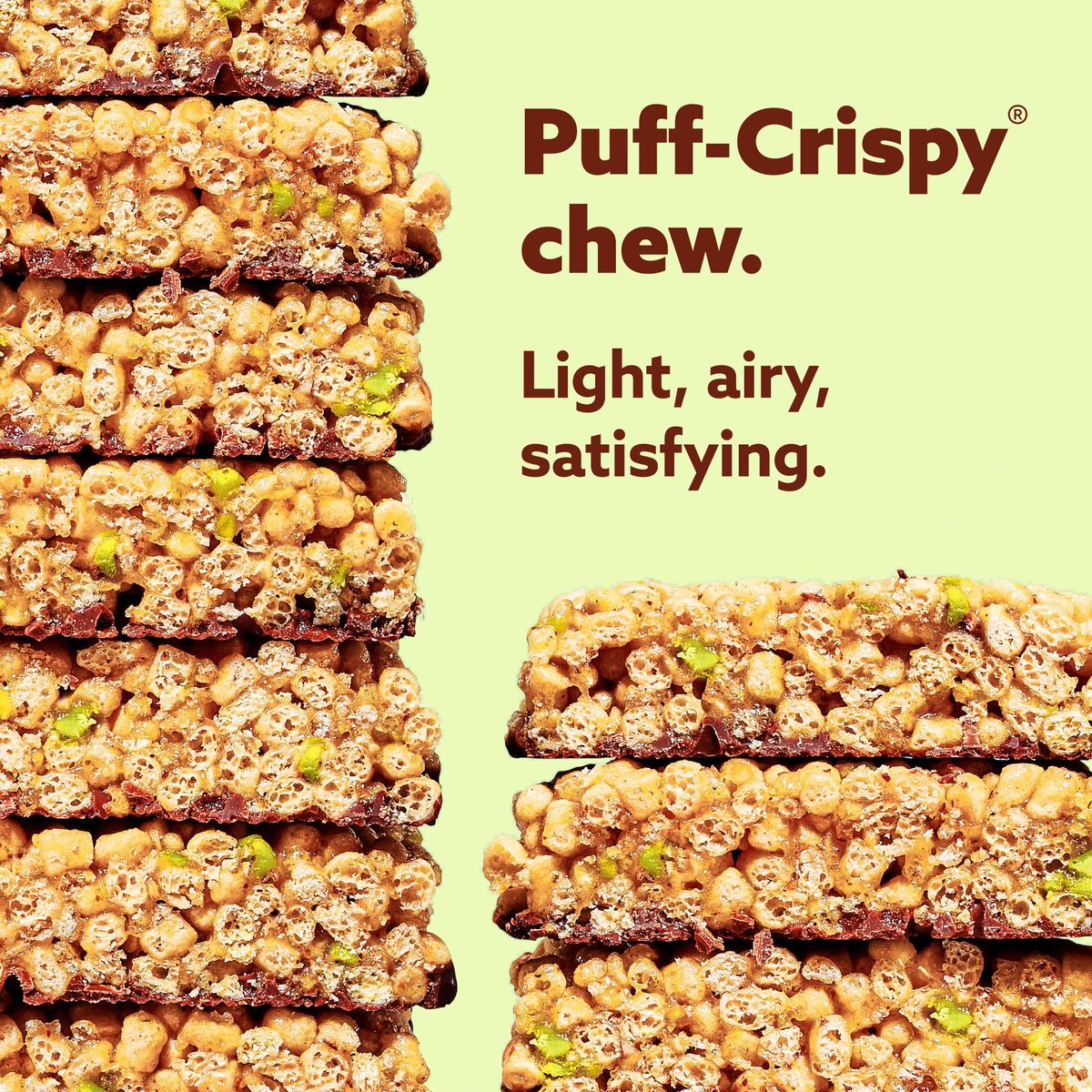 Mezcla Puff-Crispy Pflanzliche Proteinriegel - Sortenpackung - Gesunde Snacks für Erwachsene & Kinder - Müsliriegel für Schule, Reisen & Büro - Glutenfrei, Vegan, Nicht GVO, 10g Protein - 8er Pack