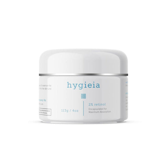 Hygieia + Retinol-Creme mit 2% liposomalem Retinol, 4oz – Anti-Falten-Creme für Gesicht, Hals & Körper – Tag & Nacht für straffe, liftende & reparierende Haut