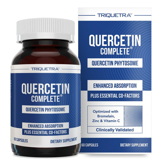 Quercetin Complete® – Quercetin Phytosom mit 50-fach höherer Absorption, klinisch belegt & patentiert Quercefit – Die effektivste Form von Quercetin – angereichert mit Bromelain, Zink & Vitamin C (60 Kapseln)