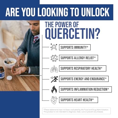 Quercetin Complete® – Quercetin Phytosom mit 50-fach höherer Absorption, klinisch belegt & patentiert Quercefit – Die effektivste Form von Quercetin – angereichert mit Bromelain, Zink & Vitamin C (60 Kapseln)