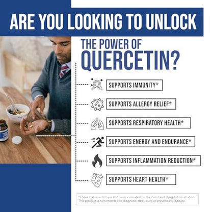 Quercetin Complete® – Quercetin Phytosom mit 50-fach höherer Absorption, klinisch belegt & patentiert Quercefit – Die effektivste Form von Quercetin – angereichert mit Bromelain, Zink & Vitamin C (60 Kapseln)