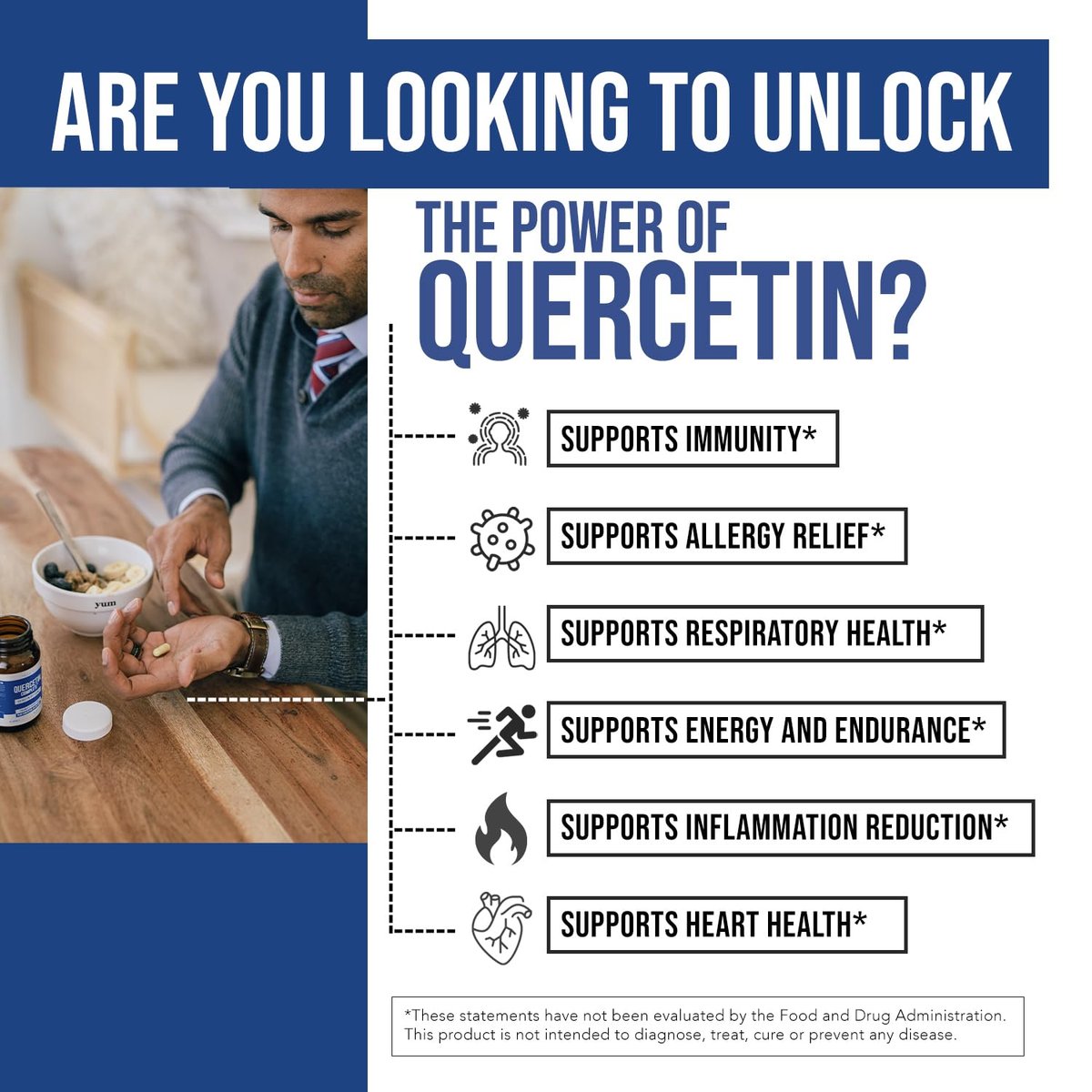 Quercetin Complete® – Quercetin Phytosom mit 50-fach höherer Absorption, klinisch belegt & patentiert Quercefit – Die effektivste Form von Quercetin – angereichert mit Bromelain, Zink & Vitamin C (60 Kapseln)