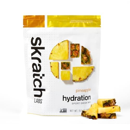 Skratch Labs Hydration Sports Drink Mix – Ananas-Elektrolytpulver für schnelle Flüssigkeitszufuhr & Ausdauer | 20 Portionen | Vegan, Nicht-GVO, Saubere Inhaltsstoffe
