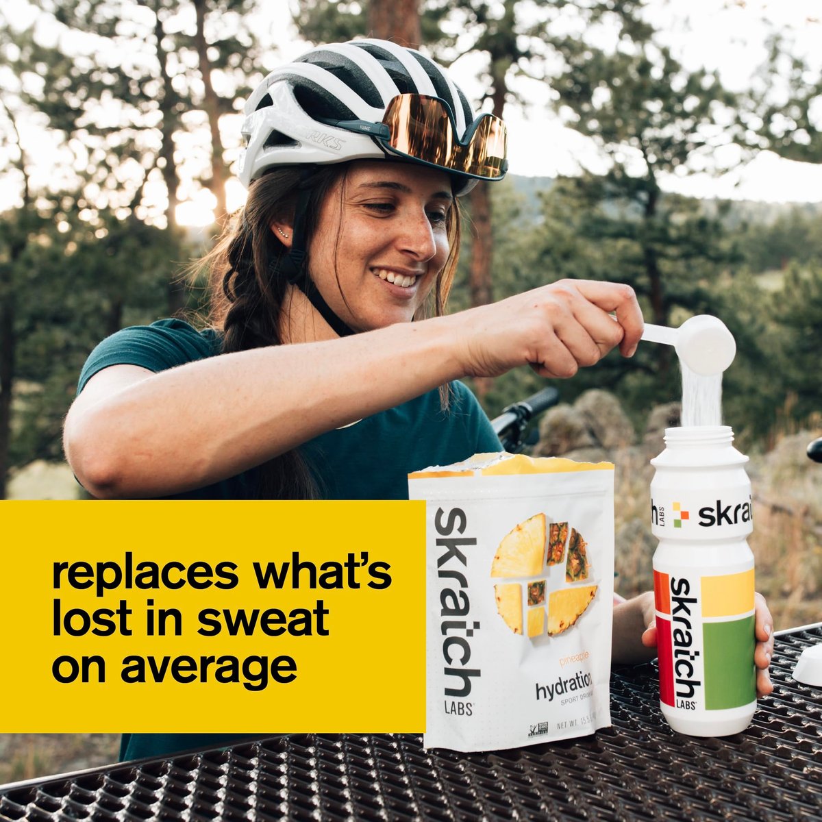 Skratch Labs Hydration Sports Drink Mix – Ananas-Elektrolytpulver für schnelle Flüssigkeitszufuhr & Ausdauer | 20 Portionen | Vegan, Nicht-GVO, Saubere Inhaltsstoffe