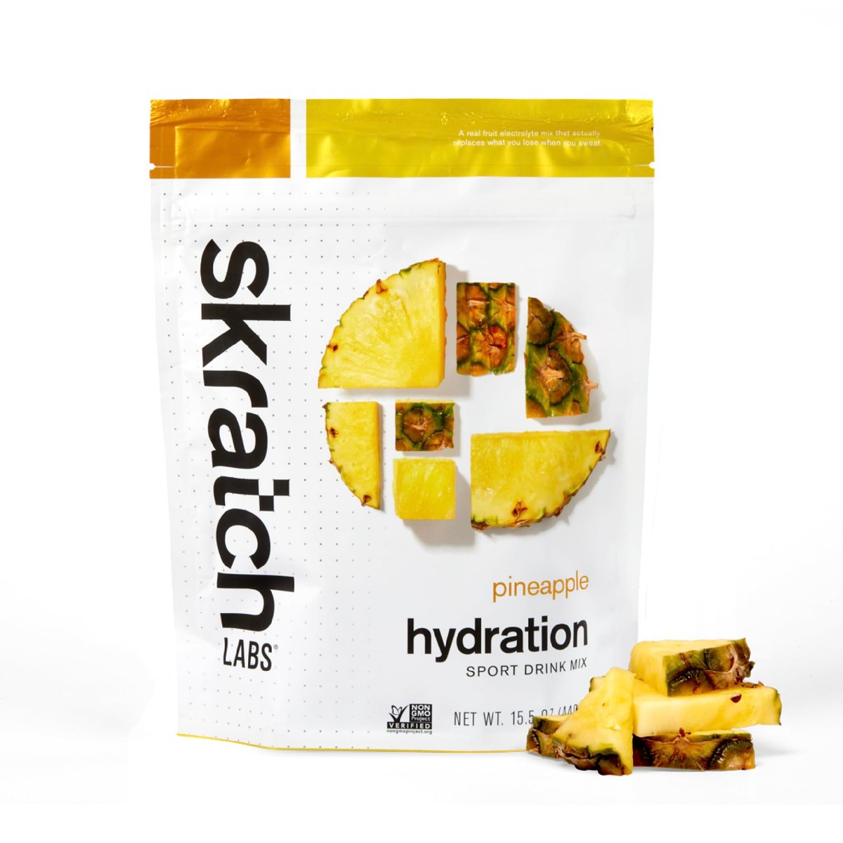 Skratch Labs Hydration Sports Drink Mix – Ananas-Elektrolytpulver für schnelle Flüssigkeitszufuhr & Ausdauer | 20 Portionen | Vegan, Nicht-GVO, Saubere Inhaltsstoffe