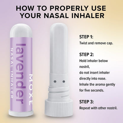 MOXE Lavendelöl Nasal Inhaler – Therapeutische Aromatherapie für Entspannung und Wohlbefinden (1 Pack)