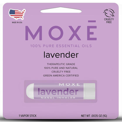 MOXE Lavendelöl Nasal Inhaler – Therapeutische Aromatherapie für Entspannung und Wohlbefinden (1 Pack)