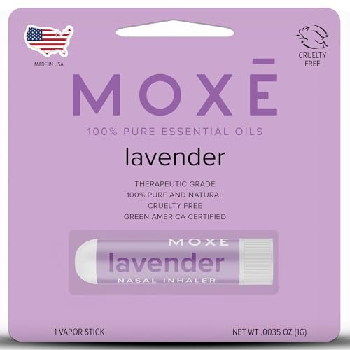 MOXE Lavendelöl Nasal Inhaler – Therapeutische Aromatherapie für Entspannung und Wohlbefinden (1 Pack)