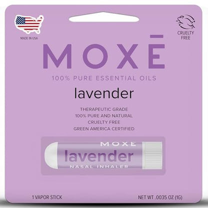 MOXE Lavendelöl Nasal Inhaler – Therapeutische Aromatherapie für Entspannung und Wohlbefinden (1 Pack)