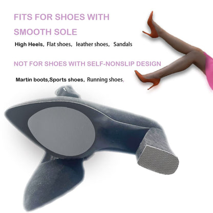 Rutschfeste Klebe-Sohlenpolster für High Heels, Anti-Rutsch-Schuhgriffe (3 Paare, transparent)