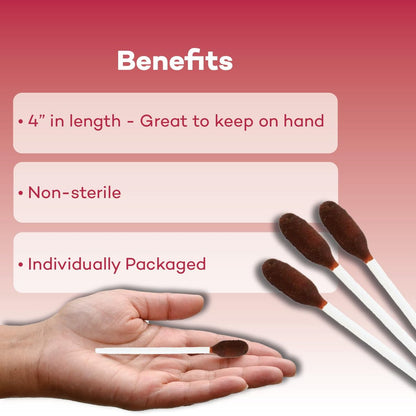 Dealmed Povidon-Iod 10% Wattestäbchen – einzeln versiegelte Packungen, ideal für Wundversorgung und tragbare Erste-Hilfe-Sets, 50 Stück pro Box (Packung mit 1)