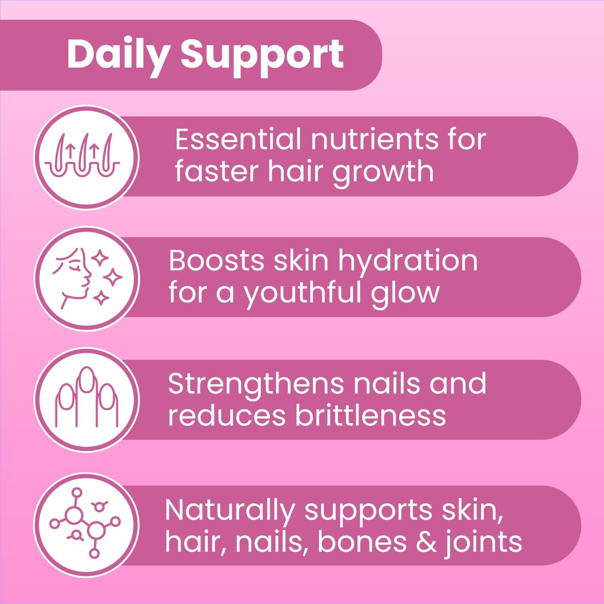Sanar Naturals Collagen Biotin Kapseln – 150 Kapseln für Haarwachstum, Haut, Nägel und Gelenke | Hydrolysierte Kollagenpeptide mit Biotin und Vitamin C, Weidehaltung, Nicht-GVO