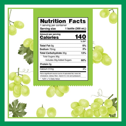 Sappe Aloe Vera Saft mit Grape Geschmack und großen Aloe-Stücken (6er Pack) – Pflanzlicher Saft für Hydration und Gesundheit für Erwachsene und Kinder