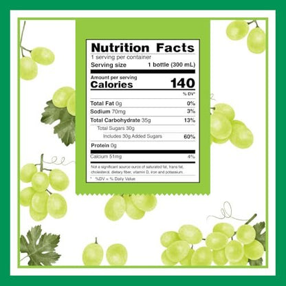 Sappe Aloe Vera Saft mit Grape Geschmack und großen Aloe-Stücken (6er Pack) – Pflanzlicher Saft für Hydration und Gesundheit für Erwachsene und Kinder