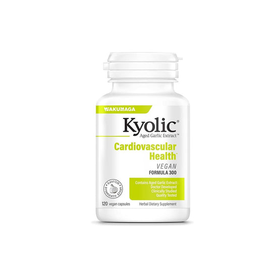 Kyolic Alter Knoblauch Extrakt Formula 300 – Herz-Kreislauf-Gesundheit*, vegan, 120 Kapseln