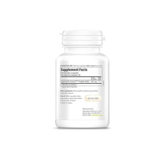 Kyolic Alter Knoblauch Extrakt Formula 300 – Herz-Kreislauf-Gesundheit*, vegan, 120 Kapseln