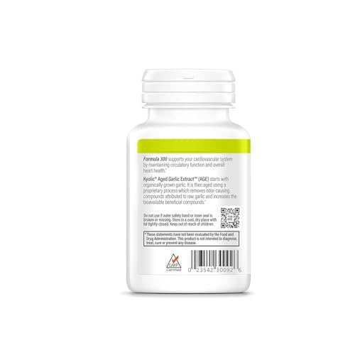 Kyolic Alter Knoblauch Extrakt Formula 300 – Herz-Kreislauf-Gesundheit*, vegan, 120 Kapseln