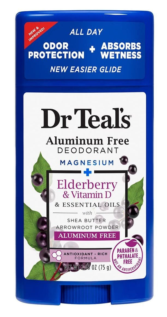 Dr. Teal's Deodorant Holunderbeere & Vitamin D – Aluminiumfrei, 75 g