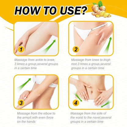 Ginger Slimming Cream – Heiße Fettverbrennung, Gewichtsverlust, Anti-Cellulite-Creme für den ganzen Körper, Bauch, beruhigend, entspannend, straffend