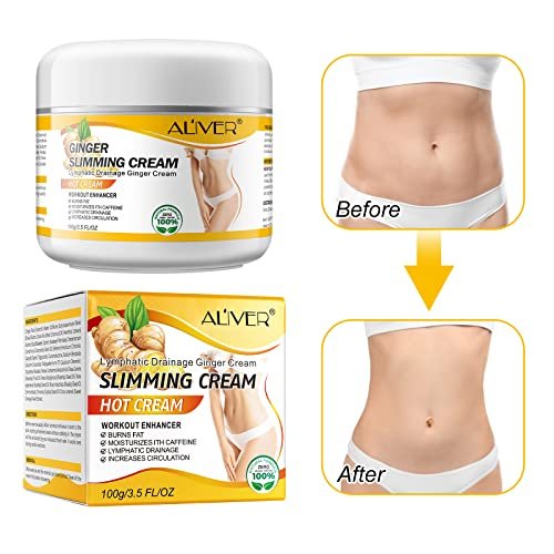 Ginger Slimming Cream – Heiße Fettverbrennung, Gewichtsverlust, Anti-Cellulite-Creme für den ganzen Körper, Bauch, beruhigend, entspannend, straffend