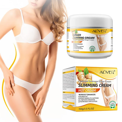Ginger Slimming Cream – Heiße Fettverbrennung, Gewichtsverlust, Anti-Cellulite-Creme für den ganzen Körper, Bauch, beruhigend, entspannend, straffend