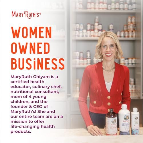 MARYRUTH'S Organics USDA Bio Vitamin A Liquid Tropfen | 3 Monate Vorrat | Knochengesundheit ab 14 Jahren | 750 µg pro Portion | Zuckerfrei | Vegan | Ohne Gentechnik | Glutenfrei | 30 ml