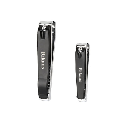 Rikans Nagelknipser Set – 2 Stück, Großer Zehennagelknipser & Kleiner Fingernagelknipser – Langlebig, Präzise und Scharf – Ergonomisch mit Rutschfestem Griff – 430 Edelstahl – Geschenkbox