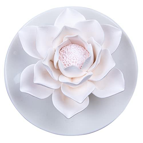 Passiver Lotusblüten-Diffuser aus Porzellan für Aromatherapie – Mini Raumduft für Schreibtisch & Bad